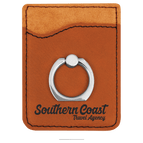 Rawhide Laserable Leatherette Phone Wallet with Silver