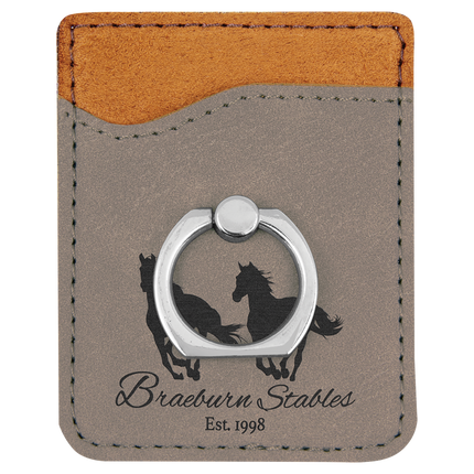 Laserable Leatherette Phone Wallet