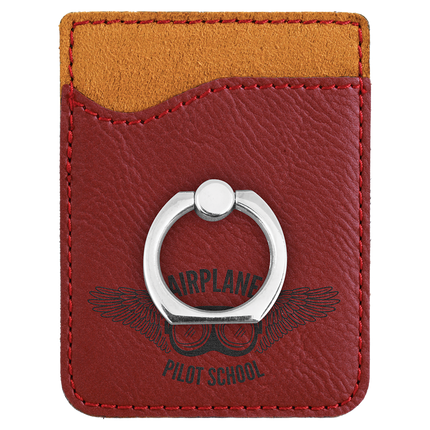 Laserable Leatherette Phone Wallet