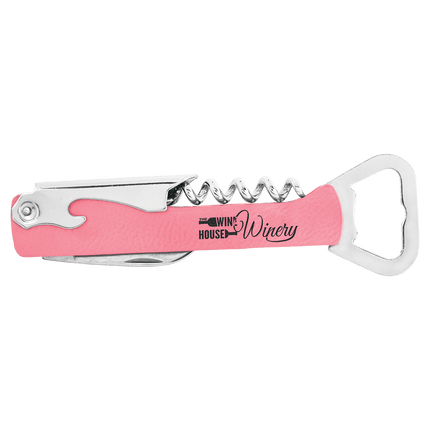 Laserable Leatherette Wine Bottle Opener
