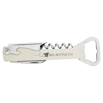 Laserable Leatherette Wine Bottle Opener