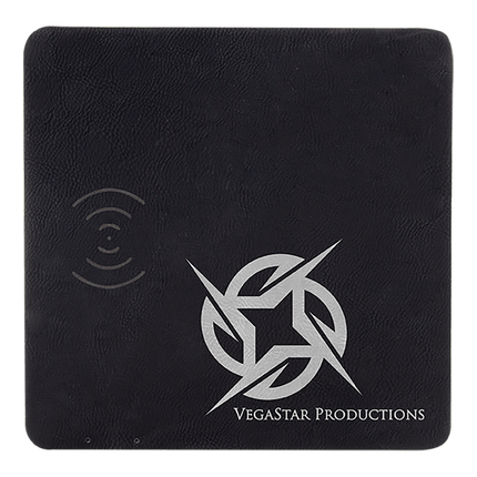 8" x 8" Laserable Leatherette Phone Charging Mat
