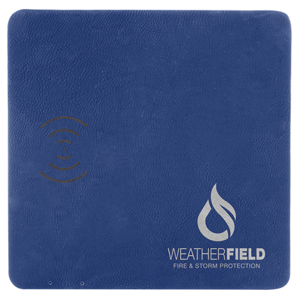 8" x 8" Laserable Leatherette Phone Charging Mat