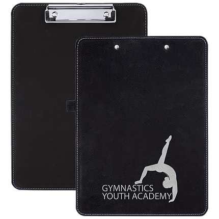 9" x 12 1/2" Laserable Leatherette Clipboard