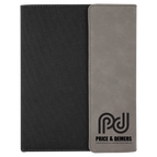 Gray Laserable Leatherette / Black