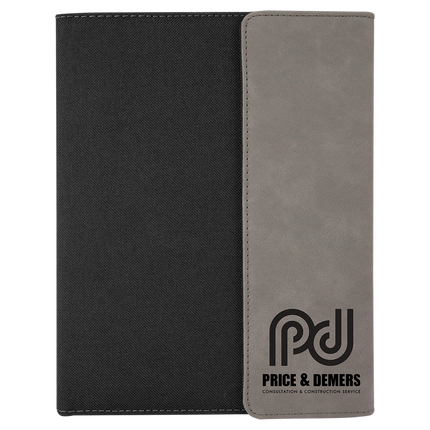 Leatherette & Canvas Portfolio – 7" x 9"