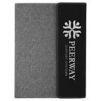 Black/Silver Laserable Leatherette /Gray