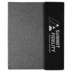 Black/Silver Laserable Leatherette / Gray