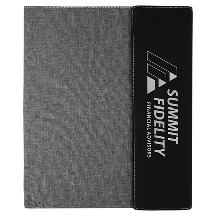 9 1/2"x12" Canvas Portfolio w/Notepad