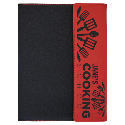 9 1/2" x 12" Canvas Portfolio with Notepad