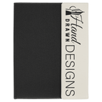 White Laserable Leatherette / Black