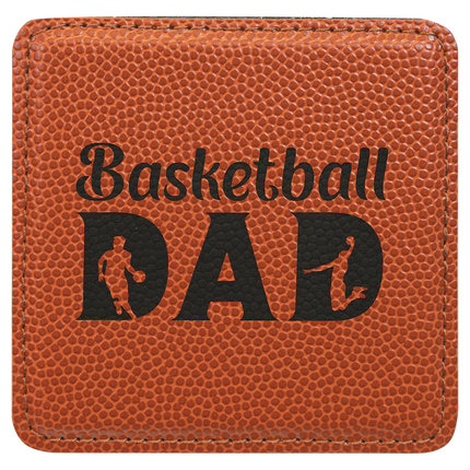 Personalized Square Leatherette 6-Coaster Set (4" x 4")