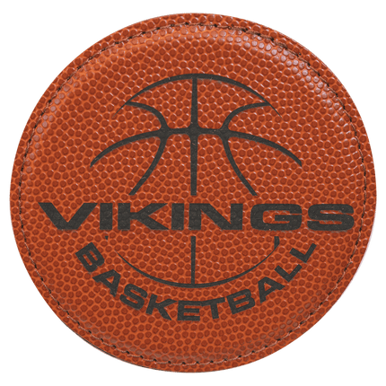 Personalized Round Leatherette 6-Coaster Set (4")