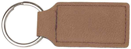 Leatherette Keychain – Custom Engraved Faux Leather Key Ring