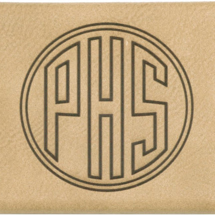 3 3/4" x 2 3/4" Laserable Leatherette Hard Business Card Holder