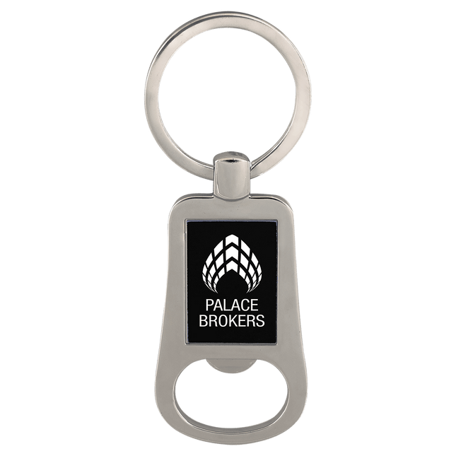 2 1/8" Laserable Bottle Opener Keychain