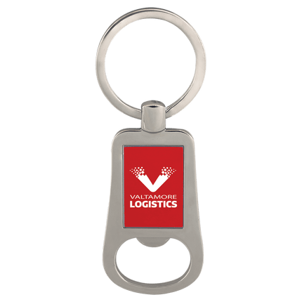 2 1/8" Laserable Bottle Opener Keychain