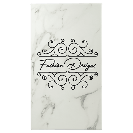 5 1/4" x 8 1/4" Laserable Leatherette Sketch Book with Unlined Notepad