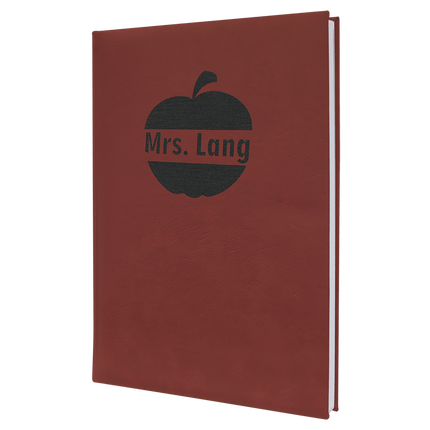 7" x 9 3/4" Laserable Leatherette Journal with Lined Notepad
