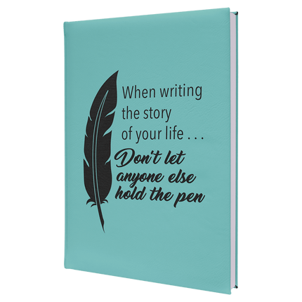 7" x 9 3/4" Laserable Leatherette Journal with Lined Notepad