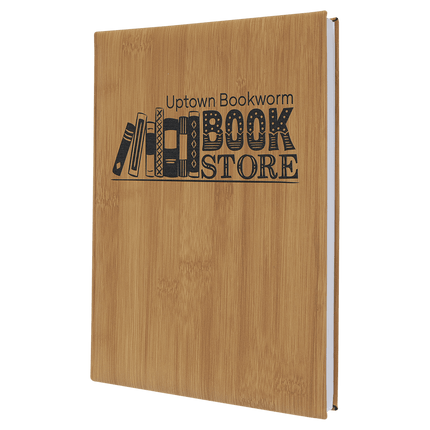 Engraved Leatherette Journal With Lined Paper 7" x 9 3/4"