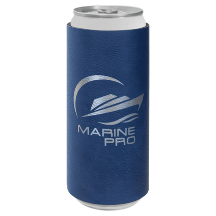 Laserable Leatherette Slim Beverage Holder