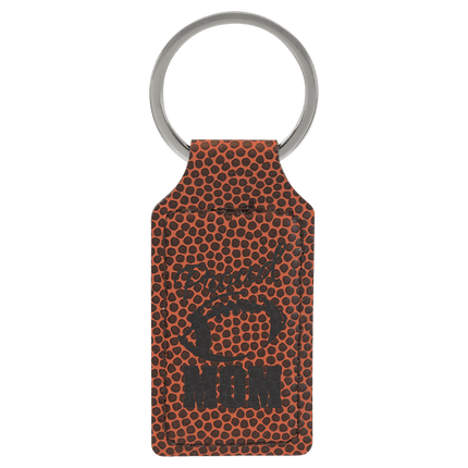 Personalized Leatherette Rectangle Keychain