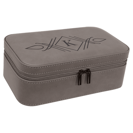 7 1/2" X 4 1/2" Laserable Leatherette Jewelry Box