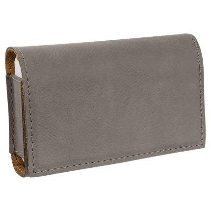 4 3/4" x 3 1/8" Laserable Leatherette Pill Box