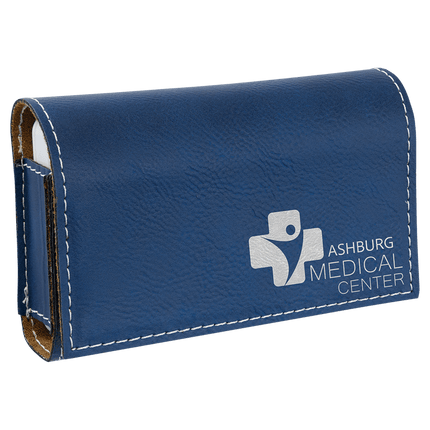 4 3/4" x 3 1/8" Laserable Leatherette Pill Box