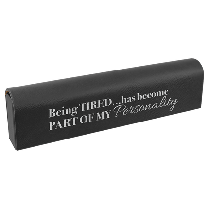 9 3/4" x 2 1/2" Laserable Leatherette Pill Box