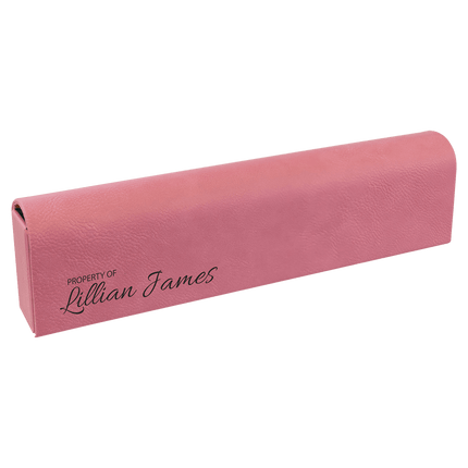 9 3/4" x 2 1/2" Laserable Leatherette Pill Box