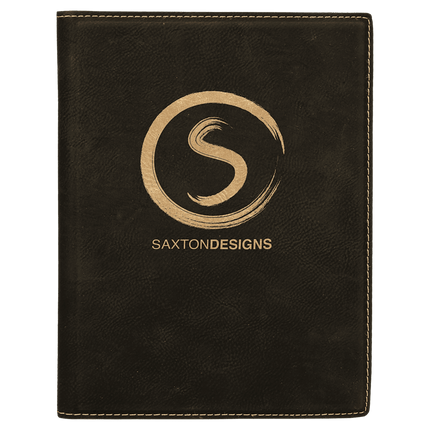 7" x 9" Laserable Leatherette Small Portfolio with Notepad