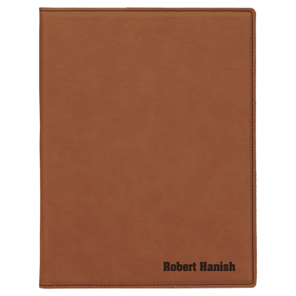 7" x 9" Laserable Leatherette Small Portfolio with Notepad
