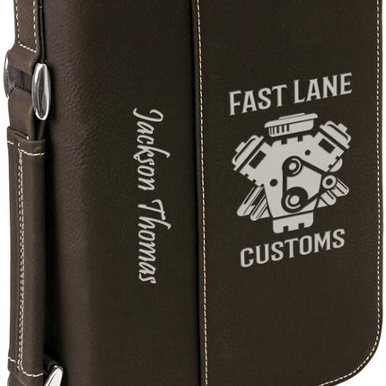 6 3/4" x 9 1/4" Leatherette Book/Bible Cover with Handle & Zipper