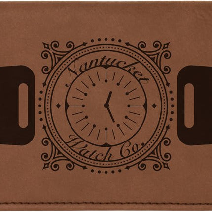 6 3/4" x 3 1/2" Laserable Leatherette Checkbook Cover