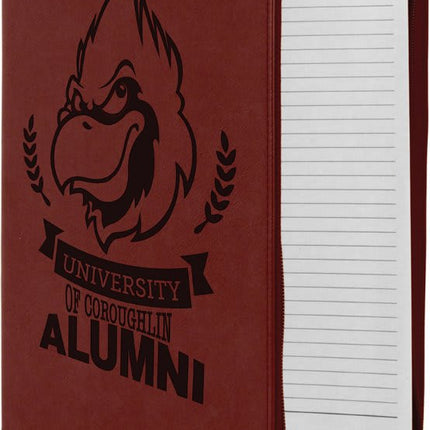 9 1/2" x 12" w/ Zipper Laserable Leatherette Portfolio with Notepad