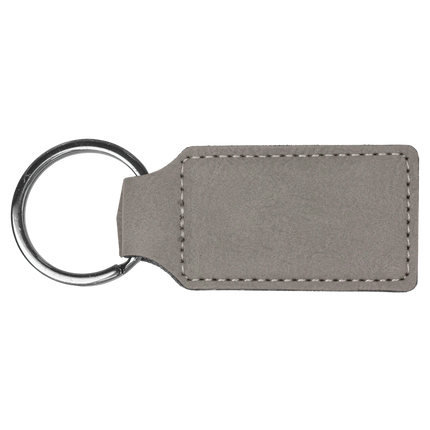 Leatherette Keychain – Custom Engraved Faux Leather Key Ring
