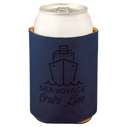 3 3/4" Laserable Leatherette Beverage Holder