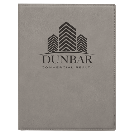 7" x 9" Laserable Leatherette Small Portfolio with Notepad