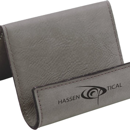 3 1/2" x 2 1/2" Laserable Leatherette Holder Easel