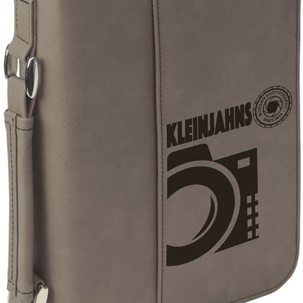 6 3/4" x 9 1/4" Leatherette Book/Bible Cover with Handle & Zipper