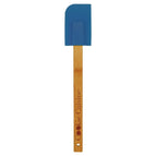 Blue Silicone Spatula with Bamboo