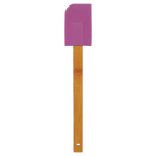 Purple Silicone Spatula with Bamboo