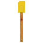 Yellow Silicone Spatula with Bamboo