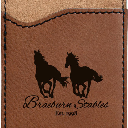 Laserable Leatherette Phone Wallet