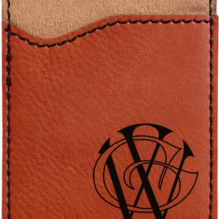 Laserable Leatherette Phone Wallet