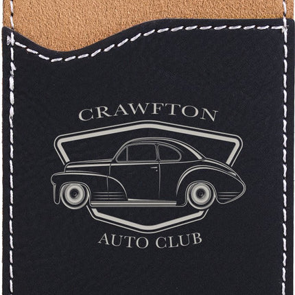 Laserable Leatherette Phone Wallet