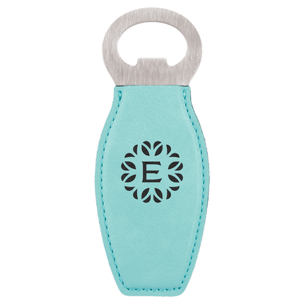 Laserable Leatherette Bottle Opener with Magnet