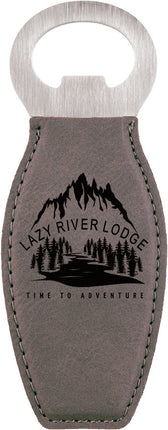 Laserable Leatherette Bottle Opener with Magnet